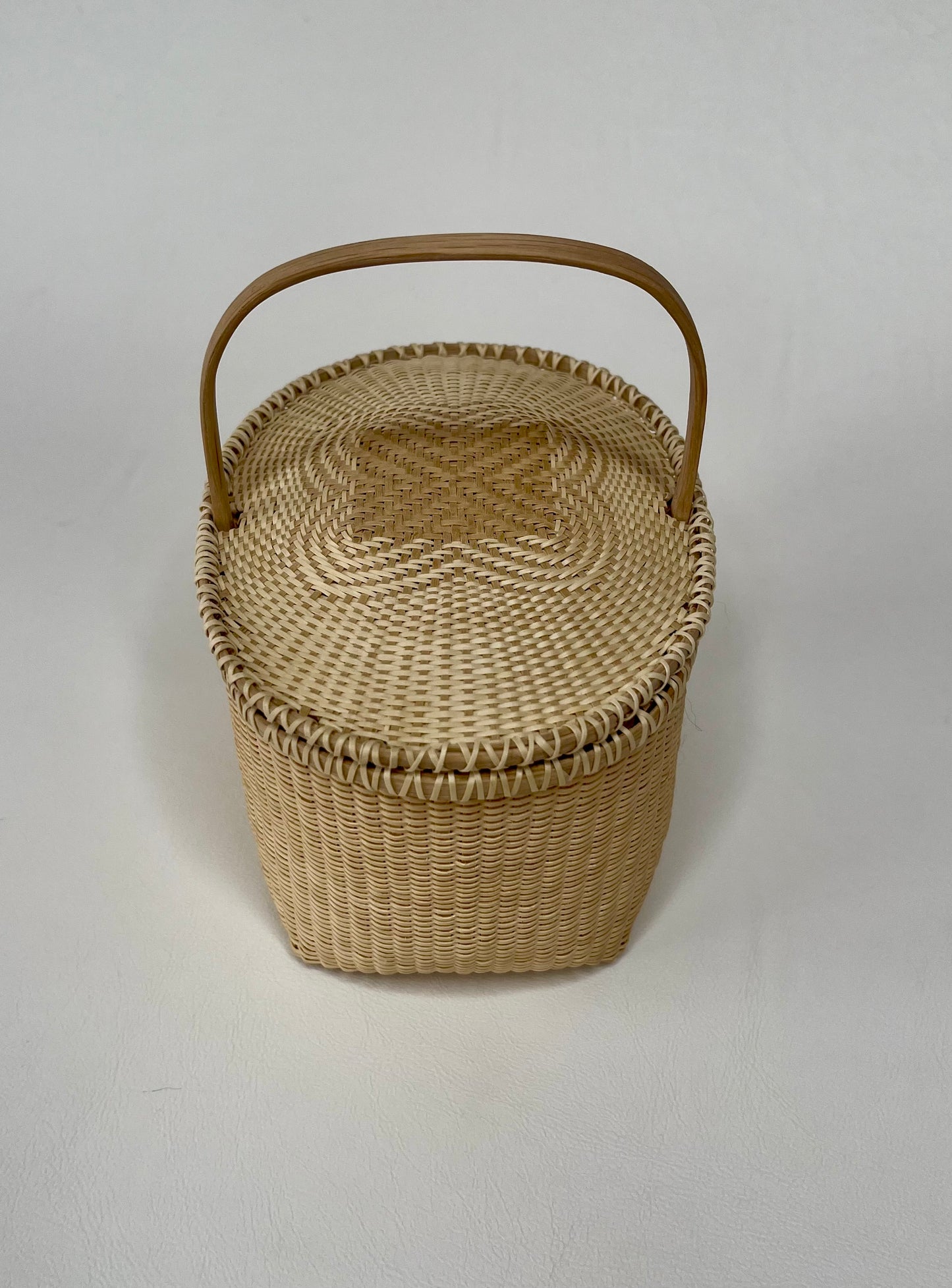 Oval Feather Basket-Medium