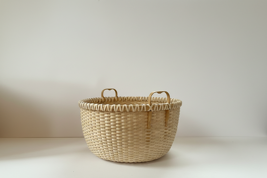 10” Round Fruit Basket with Heart Shaped Handles