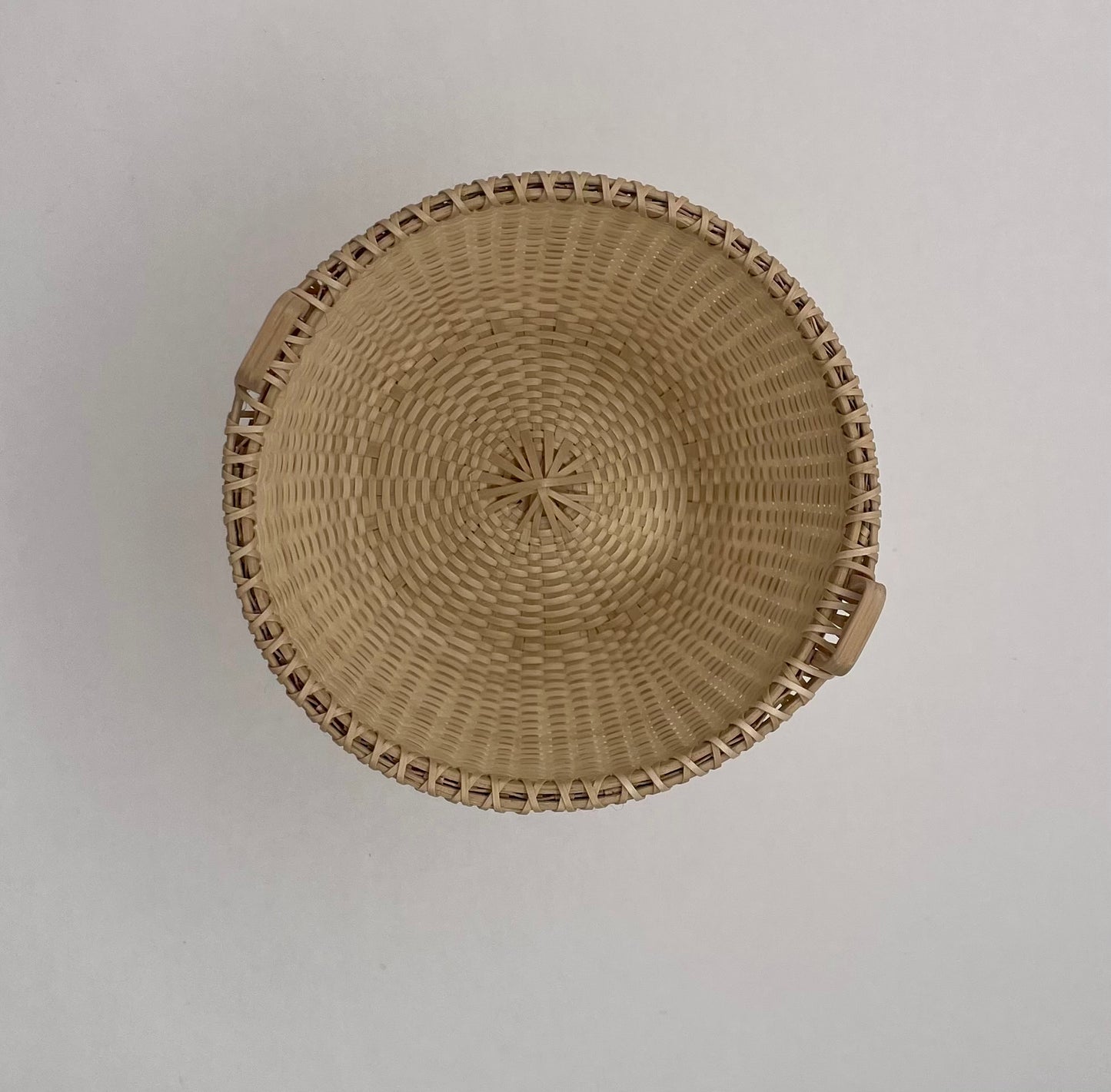 Miniature Round Fruit Basket with Heart Shaped Handles