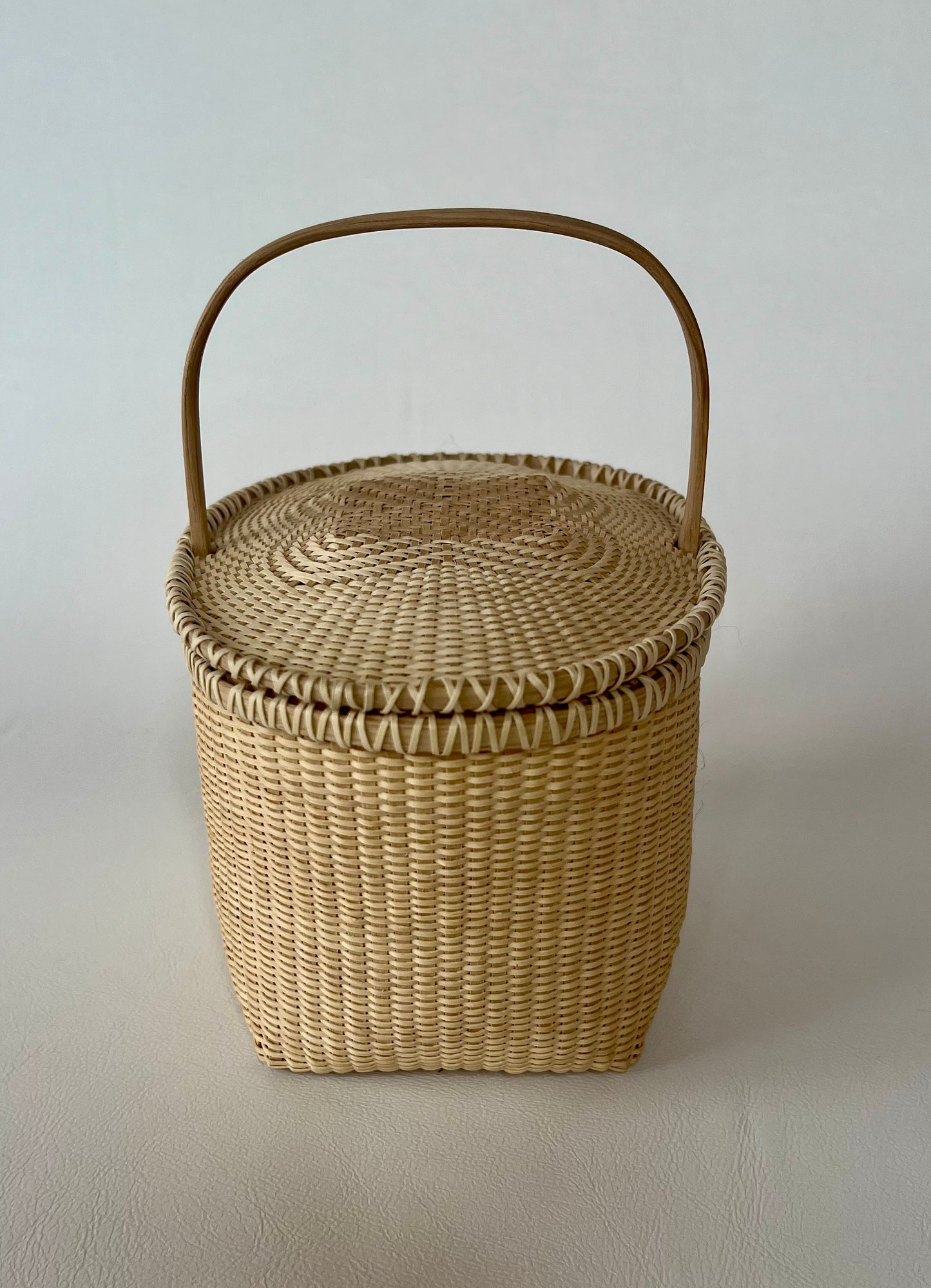 Oval Feather Basket-Medium