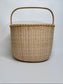 Large Oval Basket with Wooden Bottom