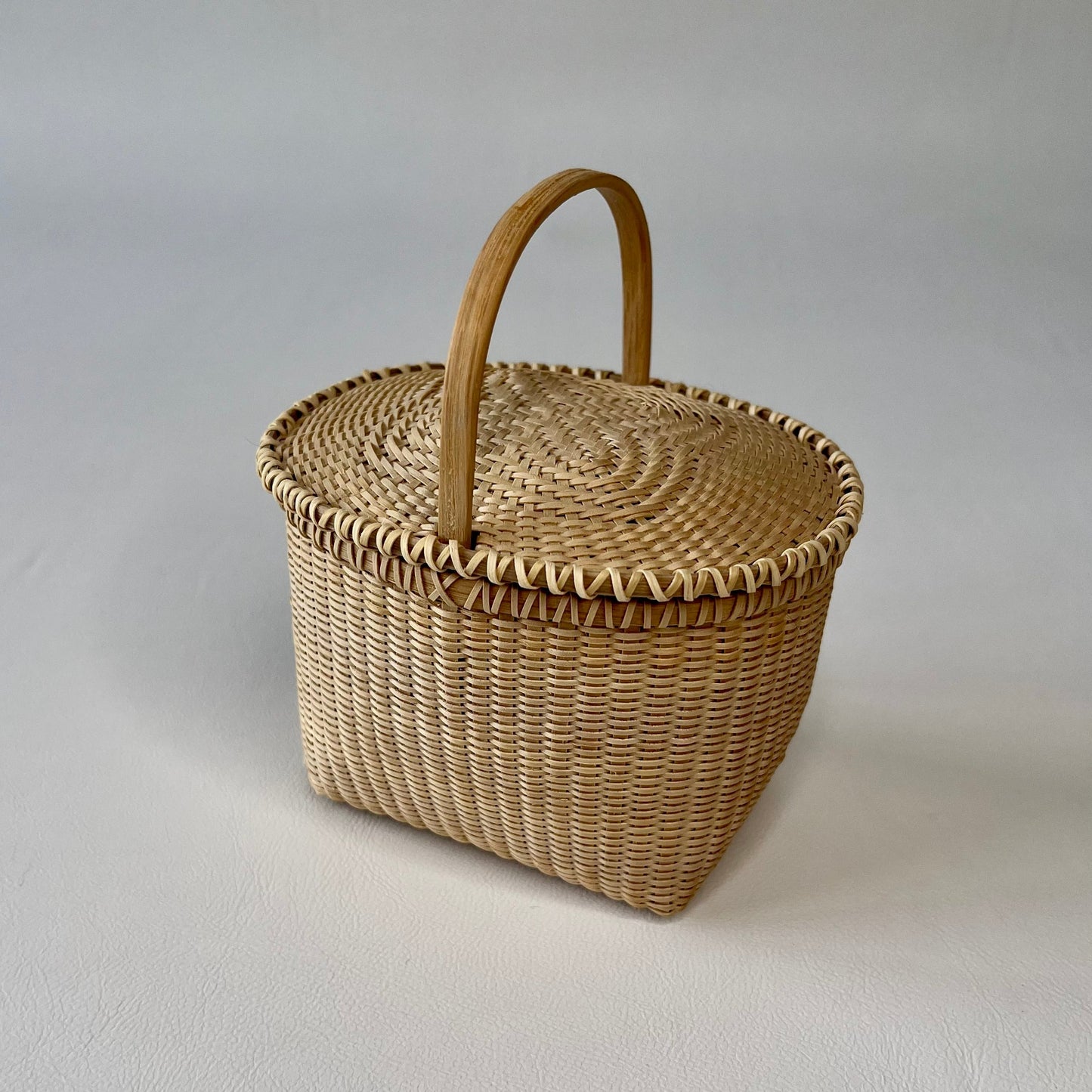 Oval Feather Basket- Small