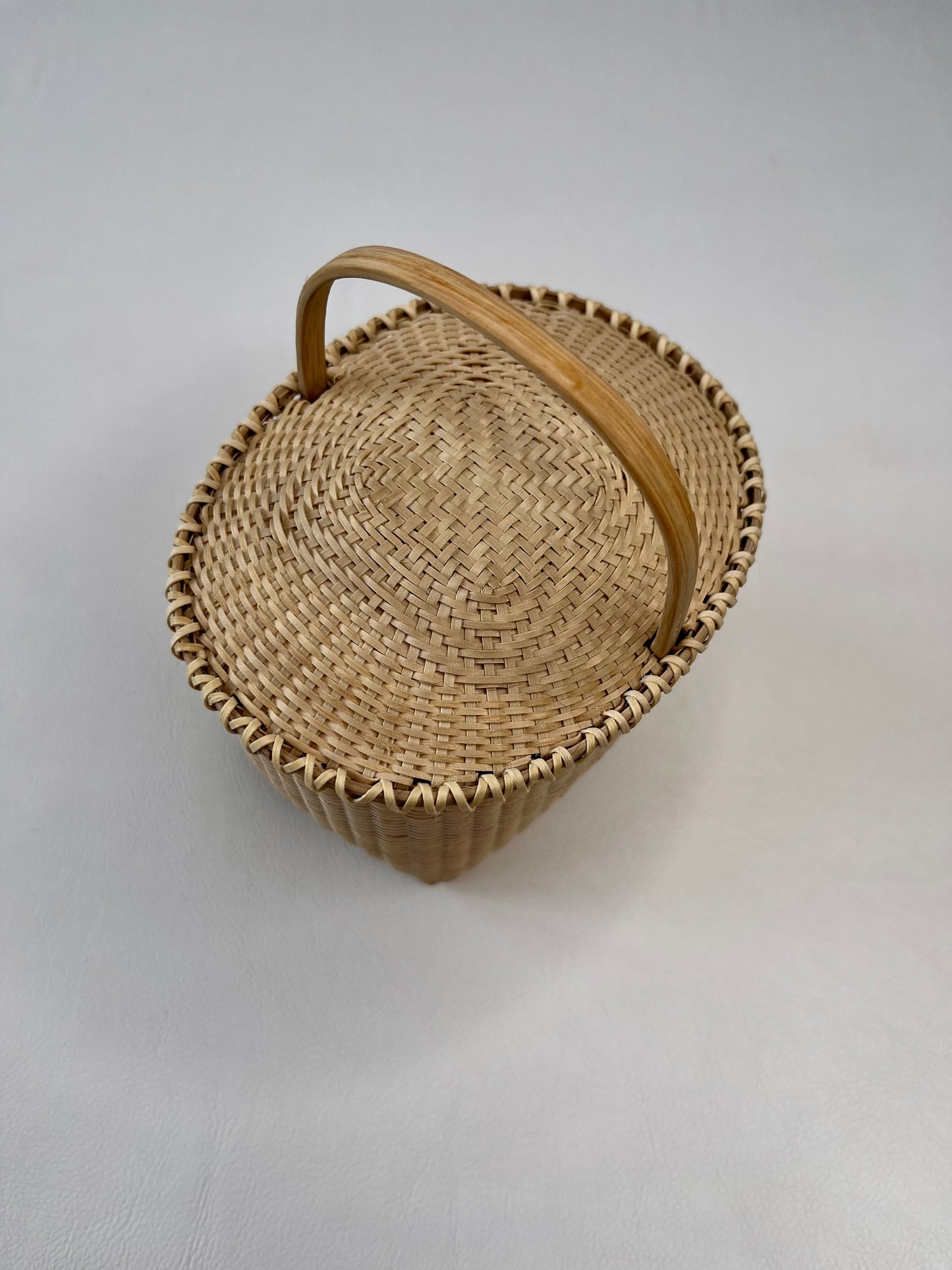 Oval Feather Basket- Small