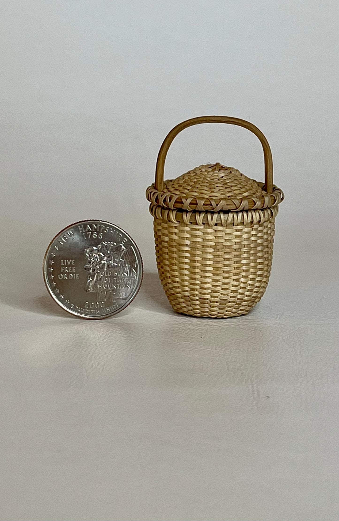 Miniature Feather Basket