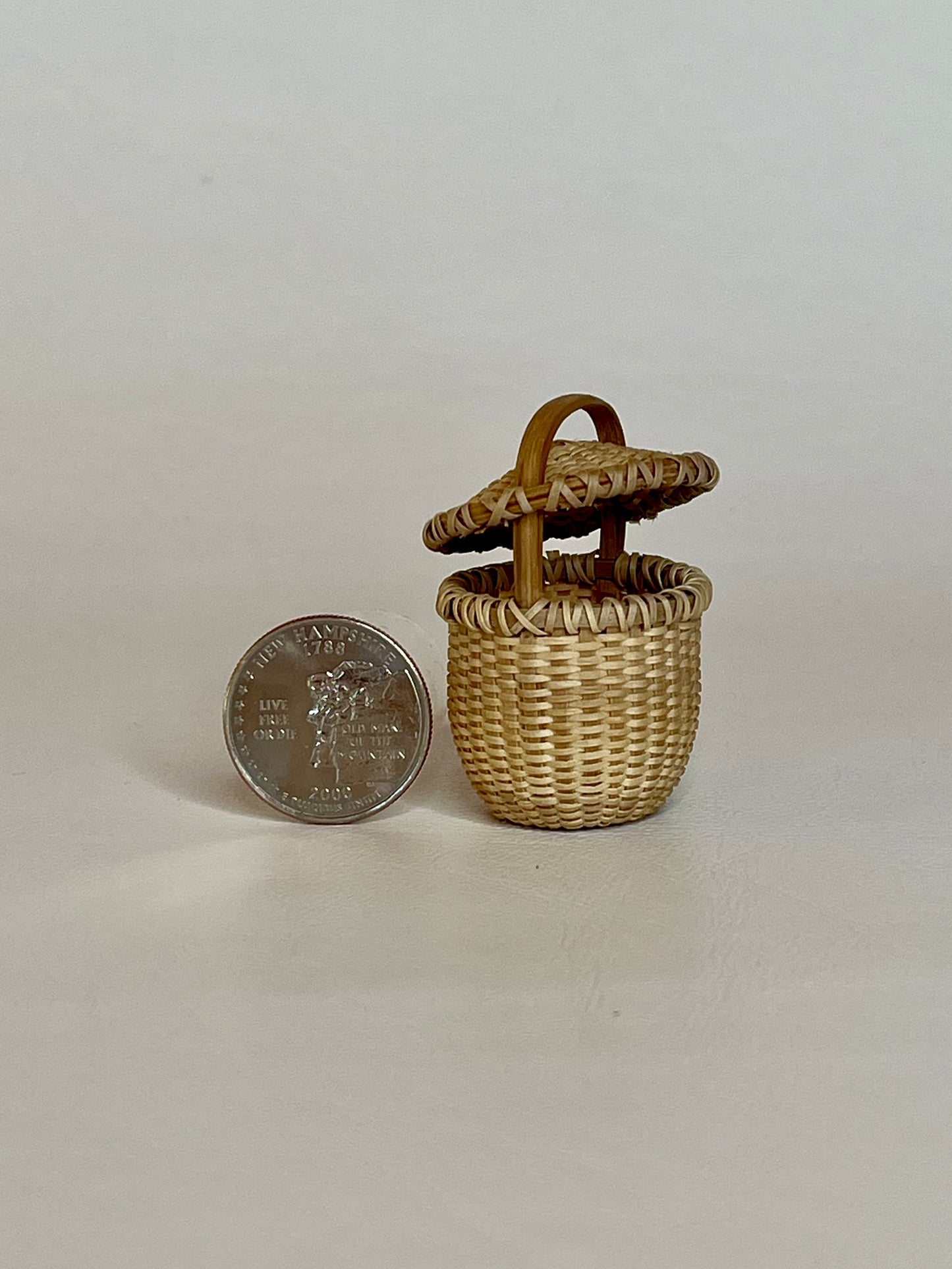 Miniature Feather Basket