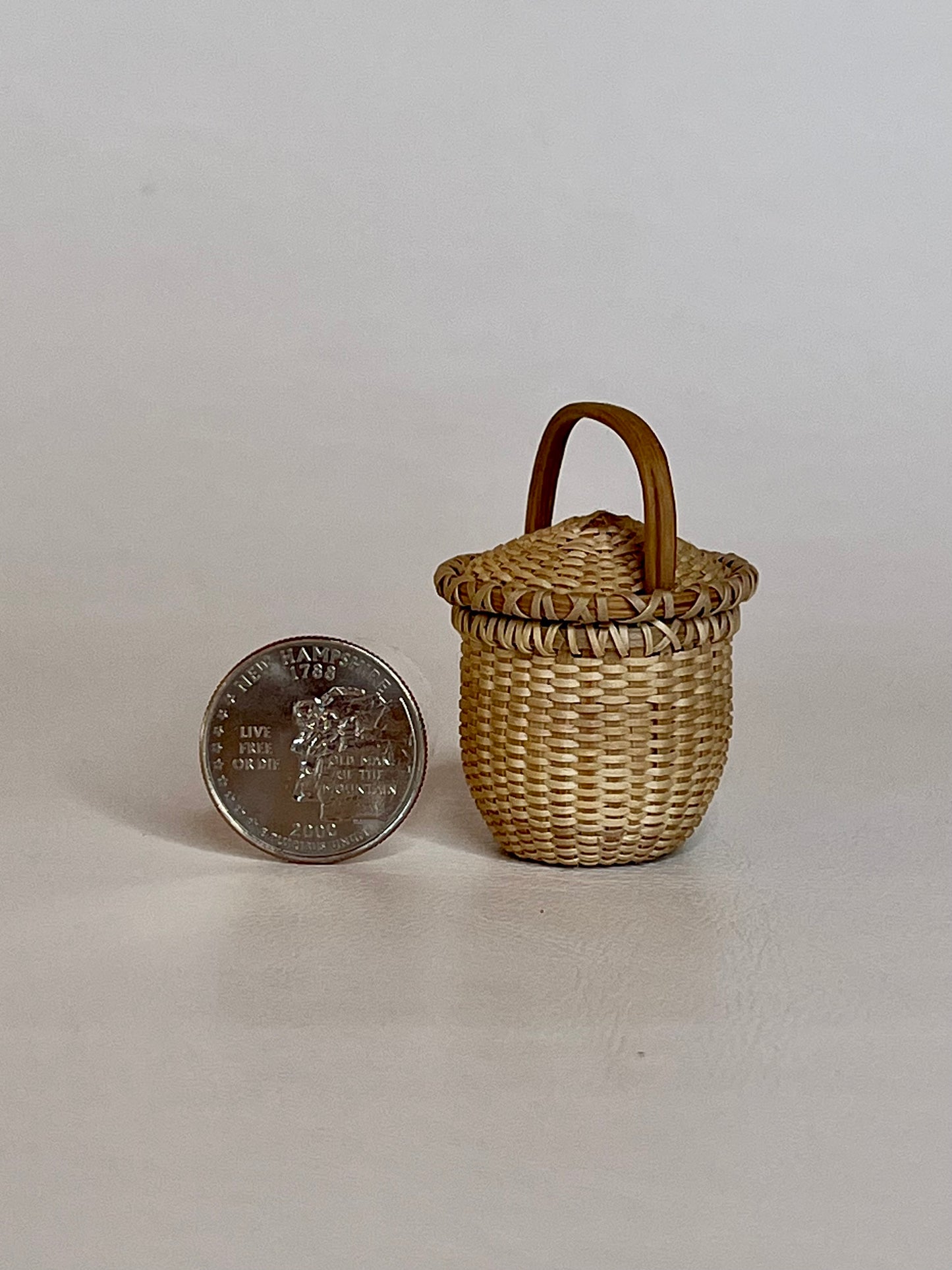 Miniature Feather Basket